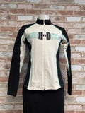Harley Davidson Black and White Zip-Up Hoodie