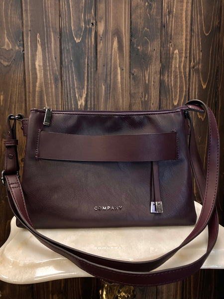 Burgundy Company Purse