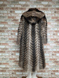 Raccoon fur coat