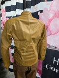 Leather motorcycle jacket