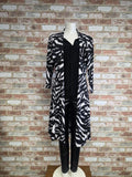 Wrap dress zebra type print