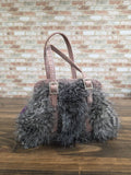 Faux fur small purse