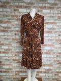 Wrap dress- leopard print