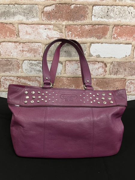 Purple Coach Bag